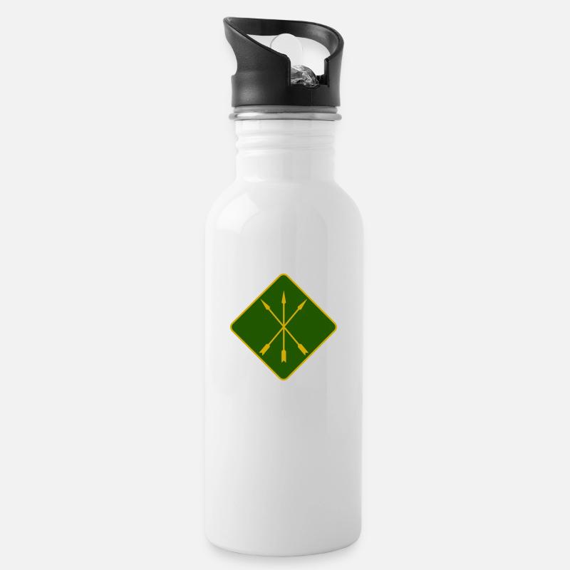 Circassian - Trinkflasche mit integriertem Trinkhalm - Weiß
