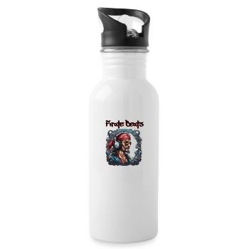 Headphones / Audio / Music / Sound / Studio / Cool - Water bottle with straw - white - Right