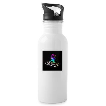 DJ Chat Scratch - Water bottle with straw - white - Right