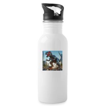 Rawrums - Water bottle with straw - white - Right