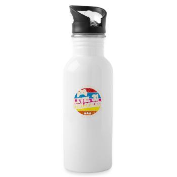 Original 1993 Vintage Level 31 Unlock - Water bottle with straw - white - Right
