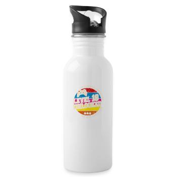 Original 2006 Vintage Level 18 Unlock - Water bottle with straw - white - Right