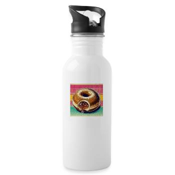 Berliners 1980s - Water bottle with straw - white - Right
