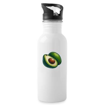 Anwälte - Trinkflasche mit integriertem Trinkhalm - Weiß - Rechts