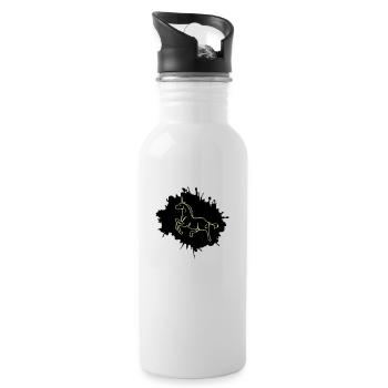 Unicorn blobs - Water bottle with straw - white - Right
