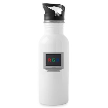CRT-Bauform - Signal RGB - Trinkflasche mit integriertem Trinkhalm - Weiß - Rechts