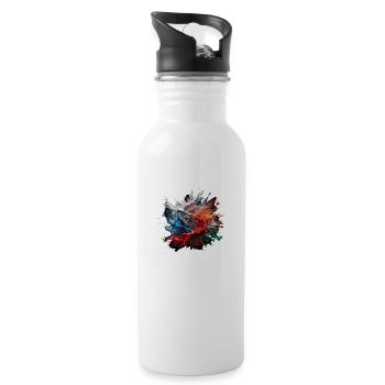Colours - Water bottle with straw - white - Right