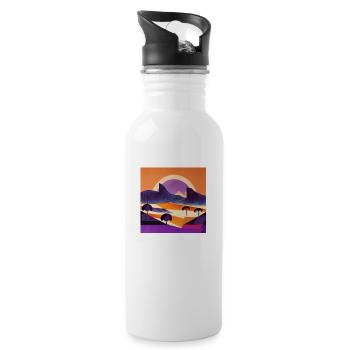 Shelter - Water bottle with straw - white - Right