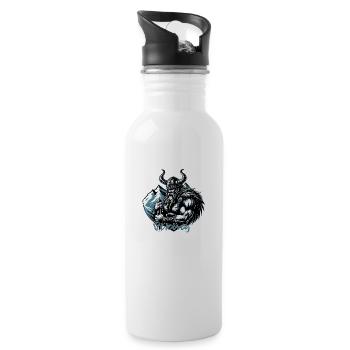 Viking 2 viking - Trinkflasche mit integriertem Trinkhalm - Weiß - Rechts