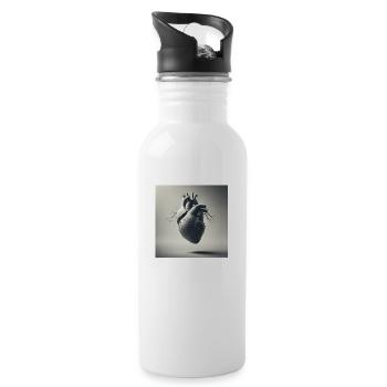 The origin - Water bottle with straw - white - Right