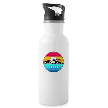 Nature Calanques Marseille Cassis national park - Water bottle with straw - white - Right