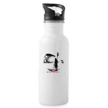 HBT 70 - Water bottle with straw - white - Right