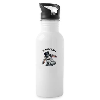 Rabbit Cylinder - Water bottle with straw - white - Right