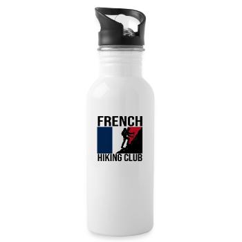 Maillot de randonnée French Hiking Club - Gourde avec paille intégrée - blanc - Droite