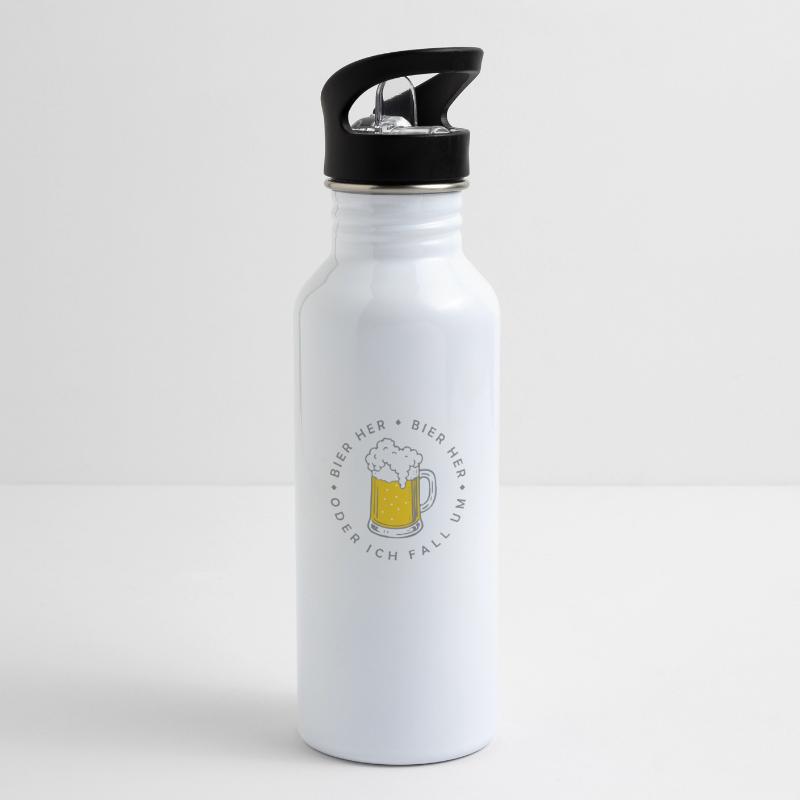 Bees here - Oder ich fall um! Water bottle with straw