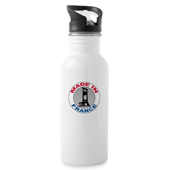 guillotine - Water bottle with straw - white - Right