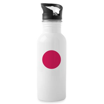 circle - Water bottle with straw - white - Right