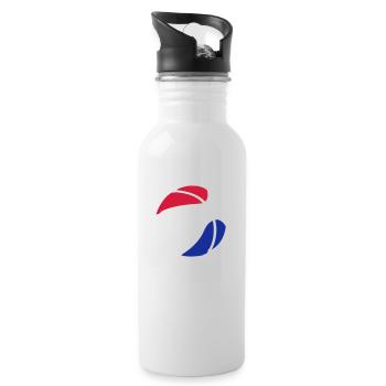 Basketball Holland - Trinkflasche mit integriertem Trinkhalm - Weiß - Rechts