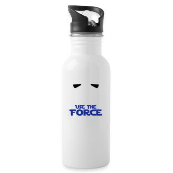 STAR WARS - USE LA FORCE - Gourde avec paille intégrée - blanc - Droite