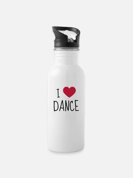 Danse Danseur Danseuse Ballet Opéra - Gourde avec paille intégrée - blanc