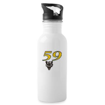 59 styler département - Gourde avec paille intégrée - blanc - Droite