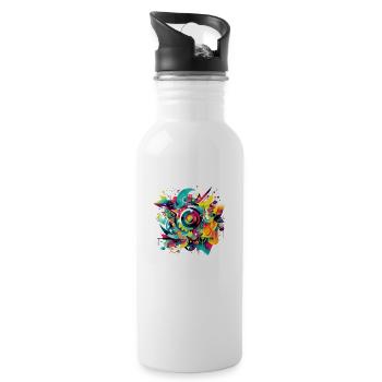 Urban art - Water bottle with straw - white - Right