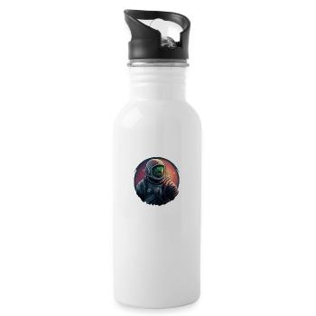 astronaut - Water bottle with straw - white - Right