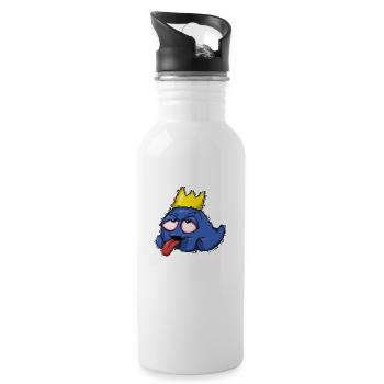 Prinzessin - Trinkflasche mit integriertem Trinkhalm - Weiß - Rechts