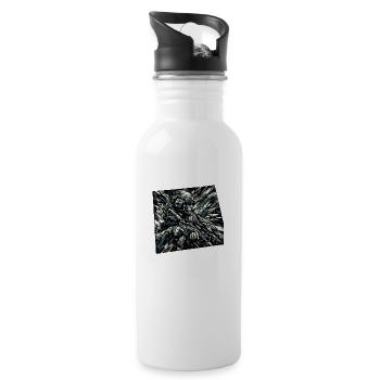 Crystalized Sentinel - Water bottle with straw - white - Right