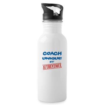 REISEBUS EINZIGARTIG - Trinkflasche mit integriertem Trinkhalm - Weiß - Rechts