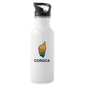 Corsica Bella - Trinkflasche mit integriertem Trinkhalm - Weiß - Rechts