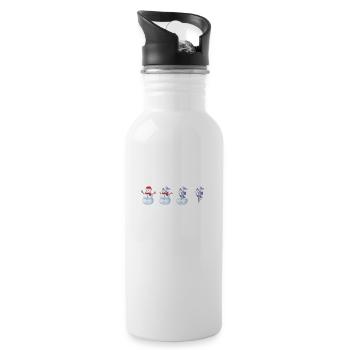 Spring | Spring | Flower | Flowers | Sunshine - Water bottle with straw - white - Right