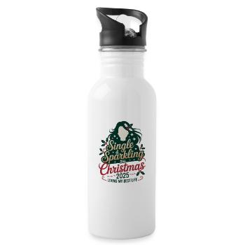 Single & Sparkling Christmas 2025 - Water bottle with straw - white - Right
