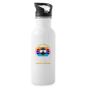 1987 - Trinkflasche mit integriertem Trinkhalm - Weiß - Rechts