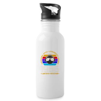 1986 - Water bottle with straw - white - Right