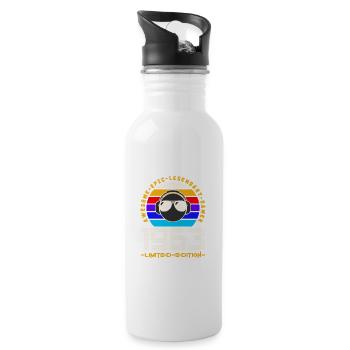 1963 - Water bottle with straw - white - Right