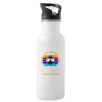 2001 - Water bottle with straw - white - Right