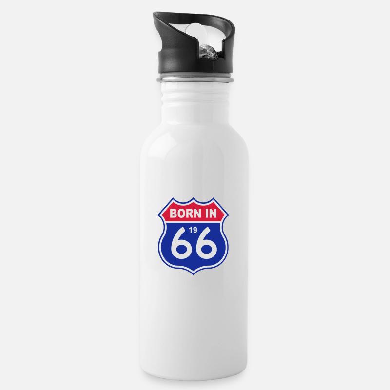 1966 - Gourde avec paille intégrée - blanc