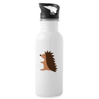 Igel - Trinkflasche mit integriertem Trinkhalm - Weiß - Rechts
