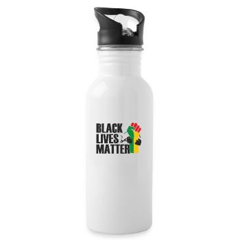 Juneteenth Day 1865, Black Lives Matter - Gourde avec paille intégrée - blanc - Droite