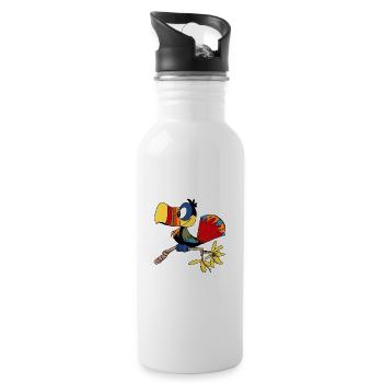 Parrot - Water bottle with straw - white - Right