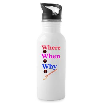 Question - Water bottle with straw - white - Right