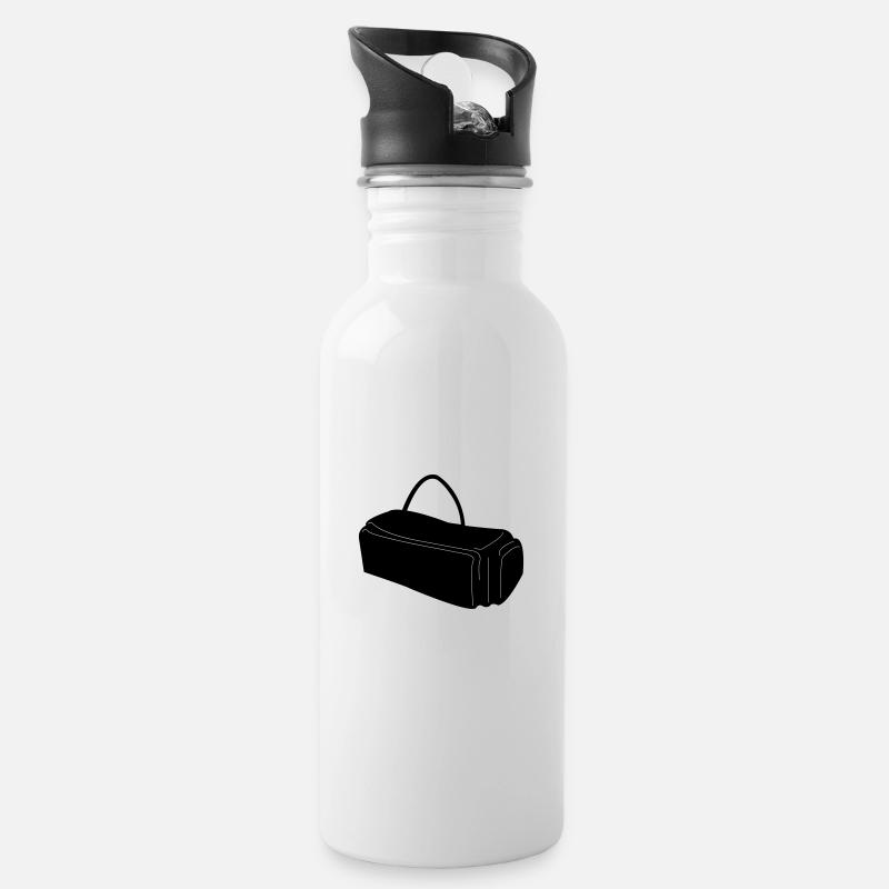 bag - Trinkflasche mit integriertem Trinkhalm - Weiß