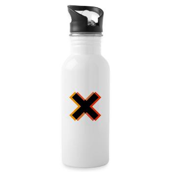 Feel the Color - Water bottle with straw - white - Right