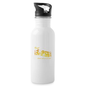 Alligator Hunter, Gators Get You Wet, Georgia - Water bottle with straw - white - Right