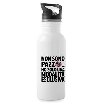 Not crazy but exclusive Detti Divertenti - Water bottle with straw - white - Right
