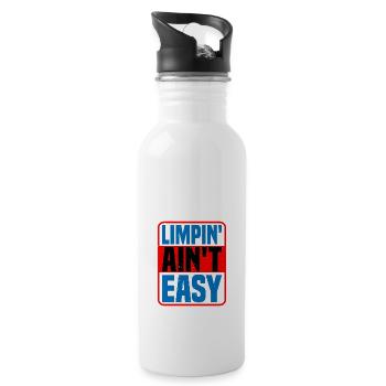 Limpin' Ain't Easy 17 - Water bottle with straw - white - Right