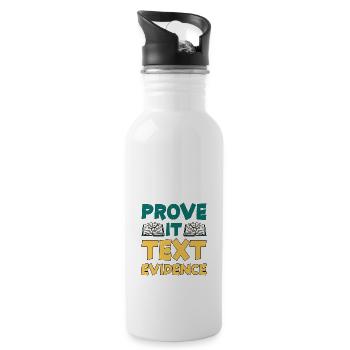 Prove It, Text Evidence 30 - Water bottle with straw - white - Right