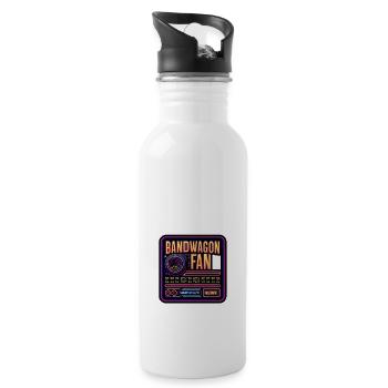 Bandwagon Fan 12 - Trinkflasche mit integriertem Trinkhalm - Weiß - Rechts