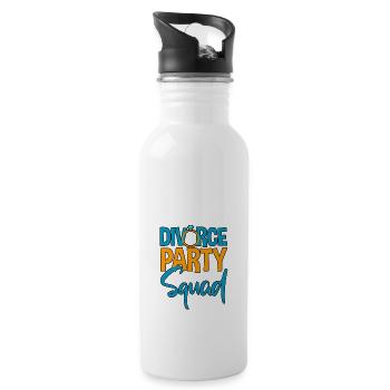 Divorce Party Squad 4 - Trinkflasche mit integriertem Trinkhalm - Weiß - Rechts